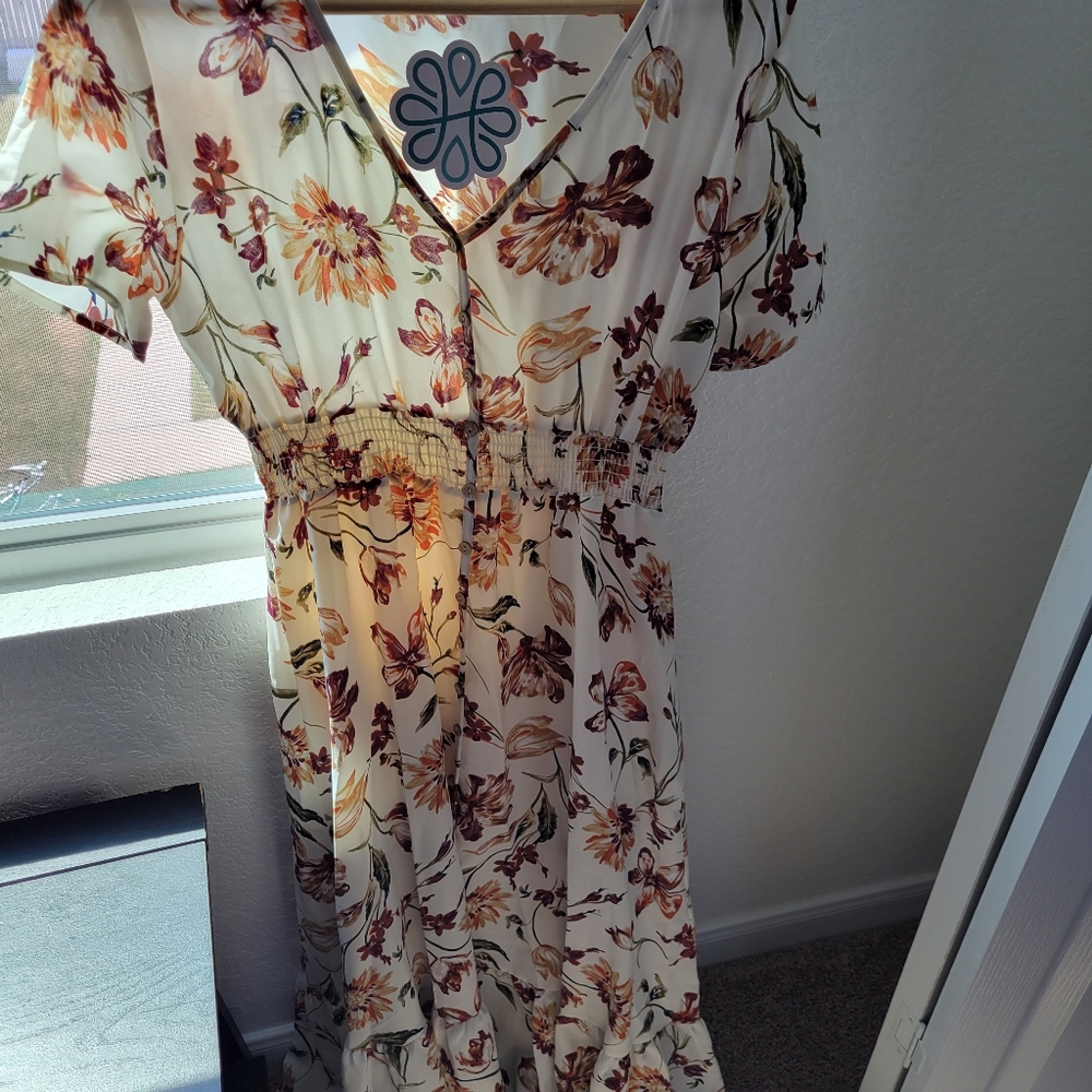 Hope's floral long dress